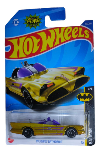 Hot Wheels Coleccion Batman 1966 Tv Series Batmobile Dorado