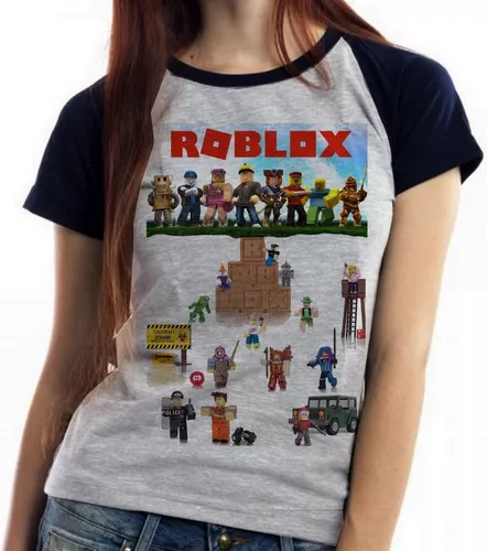 Blusa Personalizada Do Jogo Roblox Camisa Roblox Skin #2 em