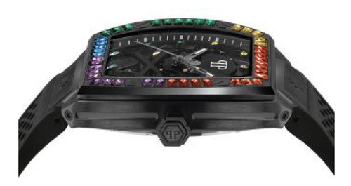 Relógio masculino Philipp Plein The $keleton Pwbaa0621 preto