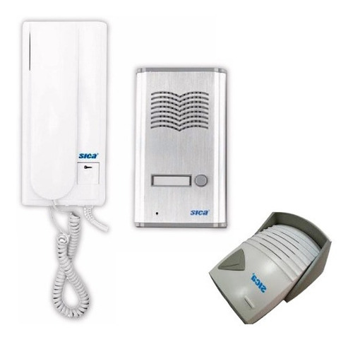 Kit Portero Electrico Sica Antivandalico Exterior Empotrado