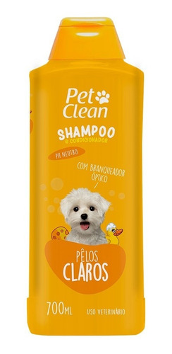 Shampoo Clareador Para Cachorros E Gatos Pet Clean 700ml