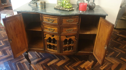 Imagen 2 de 3 de Mueble Antiguo De Caoba Y Mármol