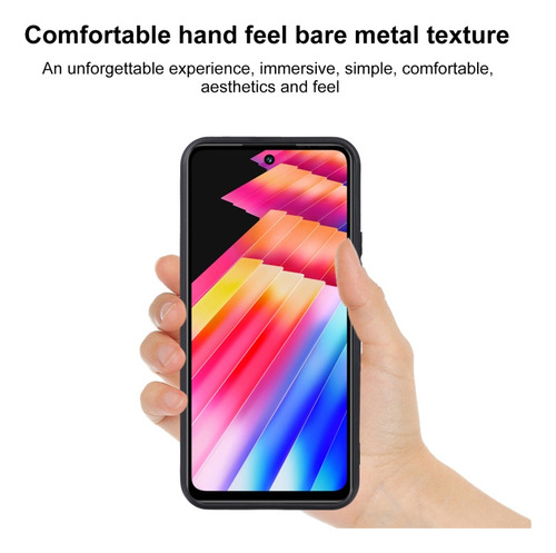 Funda De Teléfono Tpu Negra Para Infinix Hot 30