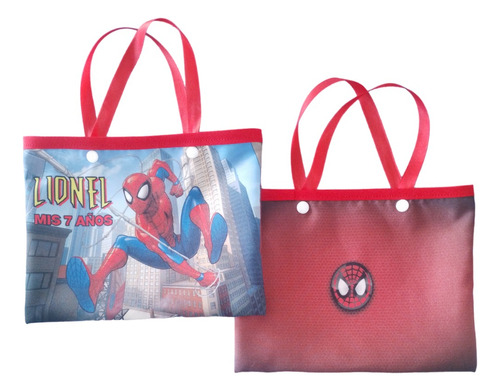 10 Bolsitas Personalizada Souvenir Cumple Infantil Spiderman