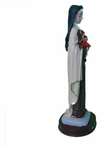 Imagem 4 de 4 de Santa Teresinha Do Menino Jesus Imagem Em Resina Com 20 Cm