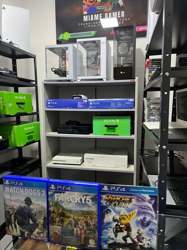 Playstation 4 Slim 500gb Com Jogos Semi Novo