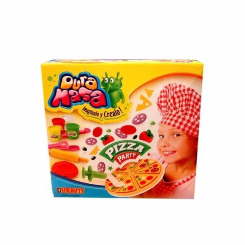 Dura Masa Pizza Party Con Masa Y Muchos Accesorios Color Multicolor