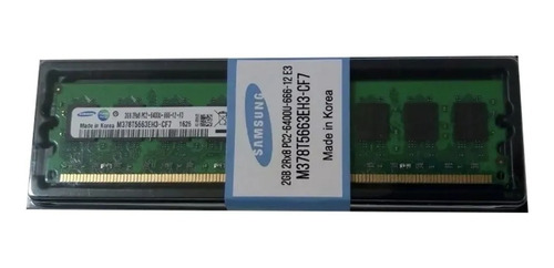 Imagen 1 de 5 de Memoria Ram Ddr2 2gb 800mhz Dimm Nuevas Blister Samsung
