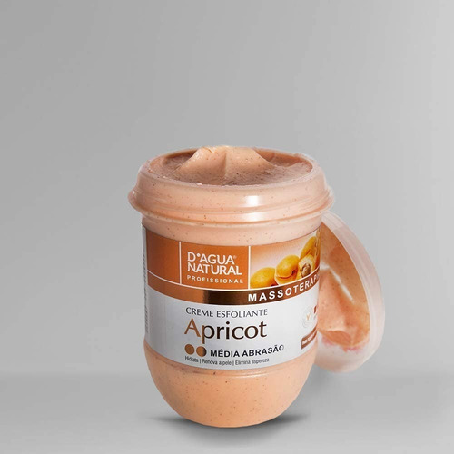 Creme Esfoliante Apricot Média Abrasão 650g D'agua Natural