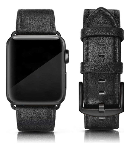 Correa De Piel Para Apple Watch De 45mm 42mm 44mm