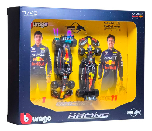 Kit Miniatura Carro F1 Red Bull Rb20 2024 1/43 Bburago