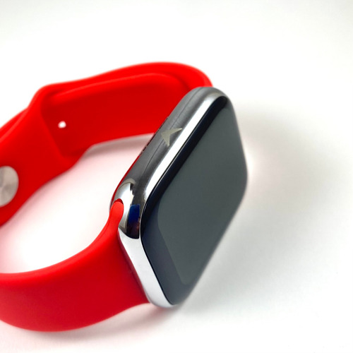 Malla Smart Watch 42 44 Mm Silicona Rojo 4.2 Cm