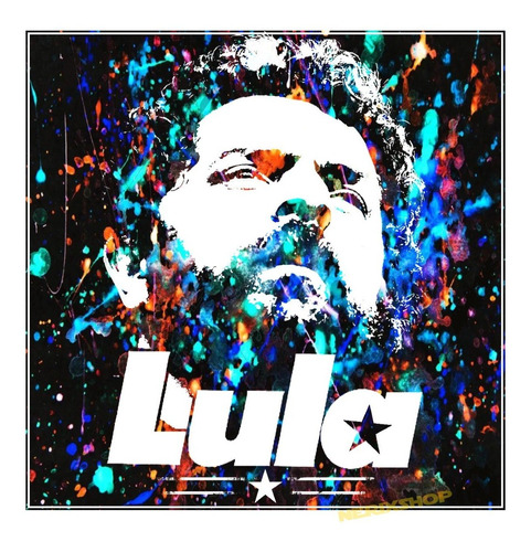 Poster Grande Lula 2022 - 50x50cm Presidente Livre Pt