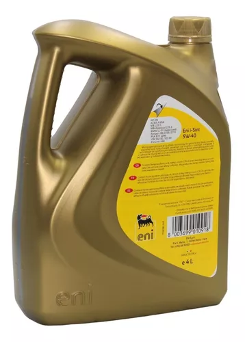 ENISINT5W401L, Aceite para motor 5W-40 1lt Eni