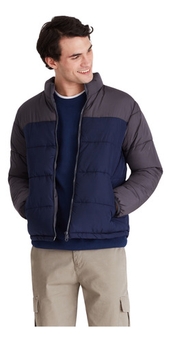 Campera Macowens Combinada Gris Oscuro Hombre 1018003