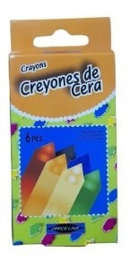 Crayones De Cera Office Line Delgado De 6 Unidades X 3 Cajas