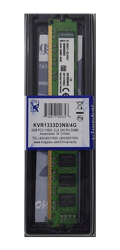 Kingston Memoria Ram Ddr3 1333 Pc3-10600 Mhz 2gb Pc
