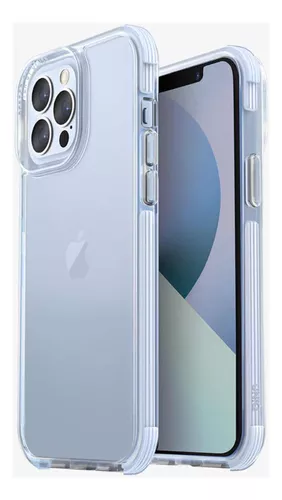 Case O Funda Transparente Borde Azul Para iPhone 13 Pro