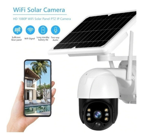 Câmera Segurança Extern Proteção Interna Wifi Placa Solar Xr