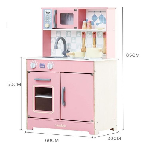 Imagen 4 de 4 de Cocina De Madera Para Niñas