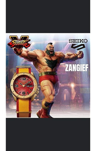 Seiko 5 Sports Street Fighter V - Zangief Reloj Automático S
