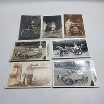 Comprar Antiguas Foto Postales Triciclo Bici 1930 Lote X 7 Mag 64691