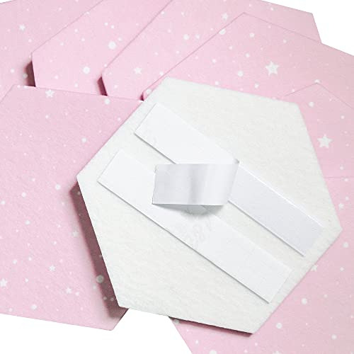 Tablero De Fieltro Hexagonal Con 20 Pasadores Y Azulejos Ros