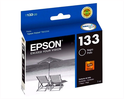 Cartucho Original Epson Negro T133 T 133 P/ Tx320f Tx235 420