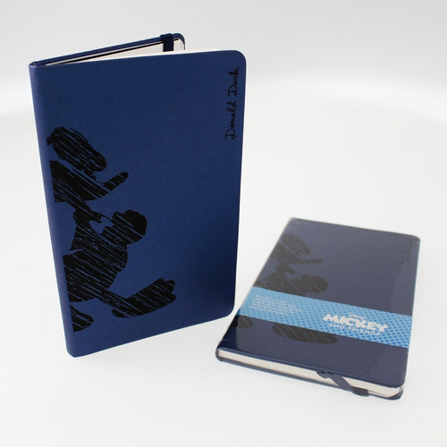 Libreta Disney Donald Silueta. Cuaderno Pasta Dura. D&f32 Blanco