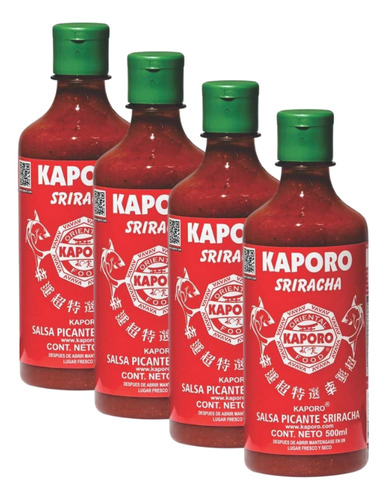 4pz Salsa Picante Sriracha Kaporo 500ml