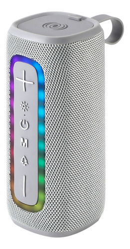 Bocina Bluetooth Portátil Usb Micro Sd Auxiliar Recargable Color Gris