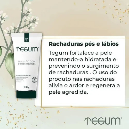 Tegum Emulsão Com Óleo De Andiroba 100gr
