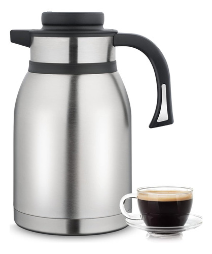 Jarra Térmica De Café De 68 Oz, Termo Aislado Al Vacío De Do