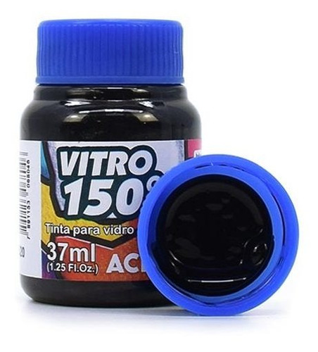 Tinta Vitro 150° Acrilex 37ml Cor 520 - Preto