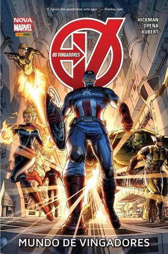 Os Vingadores: Mundo de Vingadores, de Hickman, Jonathan. Editora Panini Brasil LTDA, capa dura em português, 2005