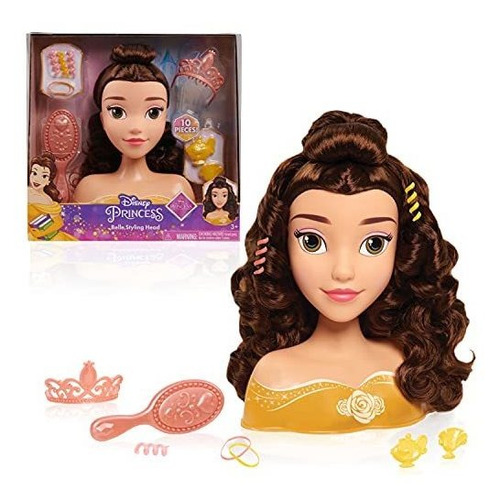 Cabeza De Muñeca Para Peinado Bella Princesa De Disney,