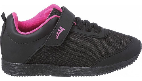 Tênis Infantil Ortopasso Jogging Menina Preto 2