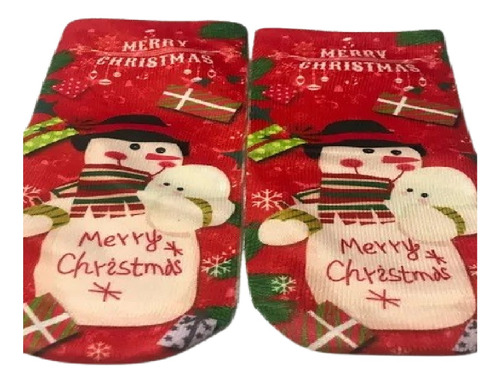 Calcetines Par De Navidad Merry Christmas Para Niña