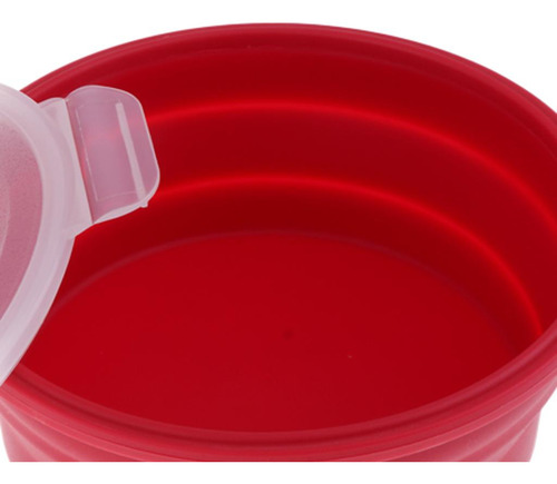 Cuenco Plegable De Silicona Rojo 900 Ml