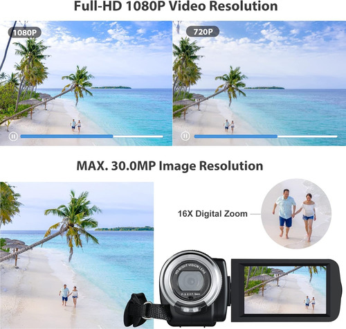 Videocamara Videocamara Grabadora De Camara Digital Full Hd