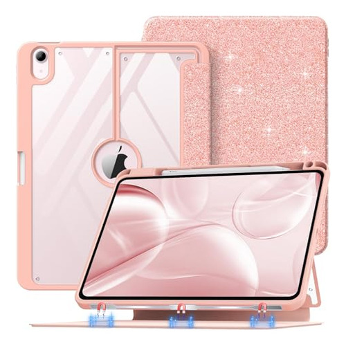 Funda Magnetica Combinada Para iPad Air 4/5ta Gen Glitter