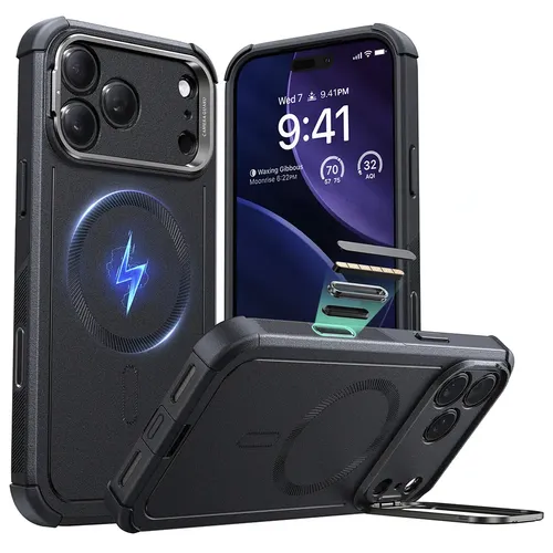 Capa ESR para iPhone 17 Pro Cyber Armor Camera Control preta