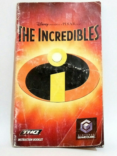 Los Increíbles Gamecube Solamente Manual Original Game Cube