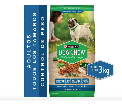Dog Chow Extra Life Adulto Control Peso 3kg