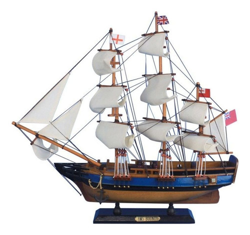 Nautical Barco Modelo Alto Hms Bounty Madera 20.0 in