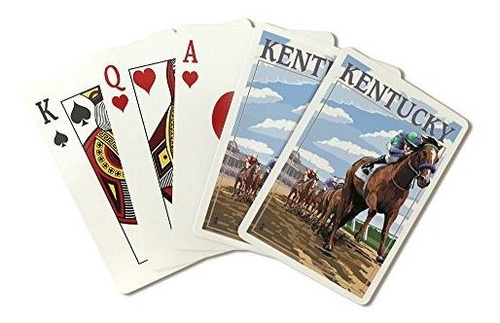 Kentucky - Escena Hipódromo (tarjeta Que Juega Cubierta - 52