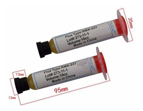 Imagen 5 de 5 de Flux En Jeringa 10cc Amtech Rma-223 Soldaduras Reballing Gel