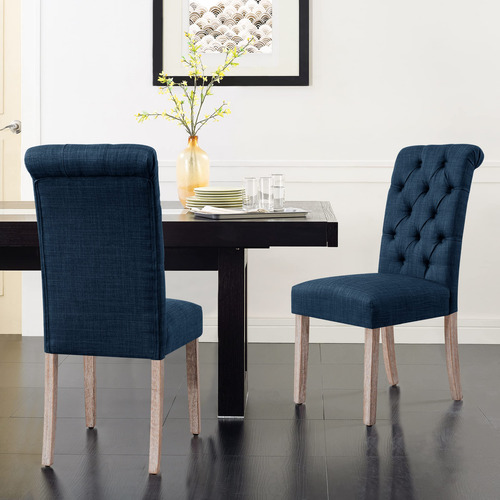 Subrtex Juego De Comedor Parsons Juego De 2 Sillas Grandes