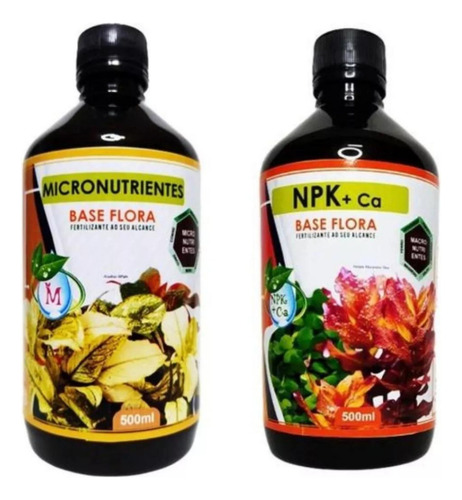Kit Macronutrientes E Micronutrientes Baseflora 500ml