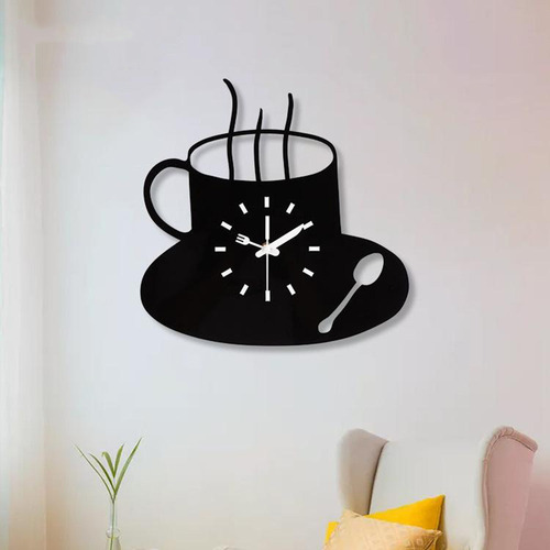 Reloj De Pared Creativo, Taza De Café Reloj De Pared De
